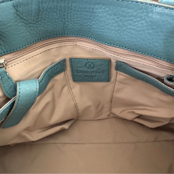 COLE HAAN teal blue textured leather purse, NWOT - Picture 11 of 16